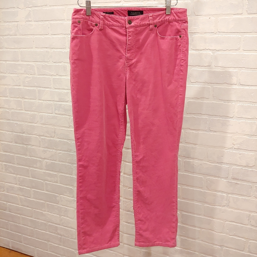 Talbots Flawless 5 Pocket Pink Straight Pant SZ 8